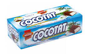 Antat Cocotat Milk Chocolate Covered Coconut Bar 17 Gr