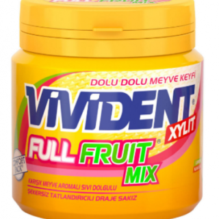 Vivident Full Fruit Mix Fruit Gum 90 gr